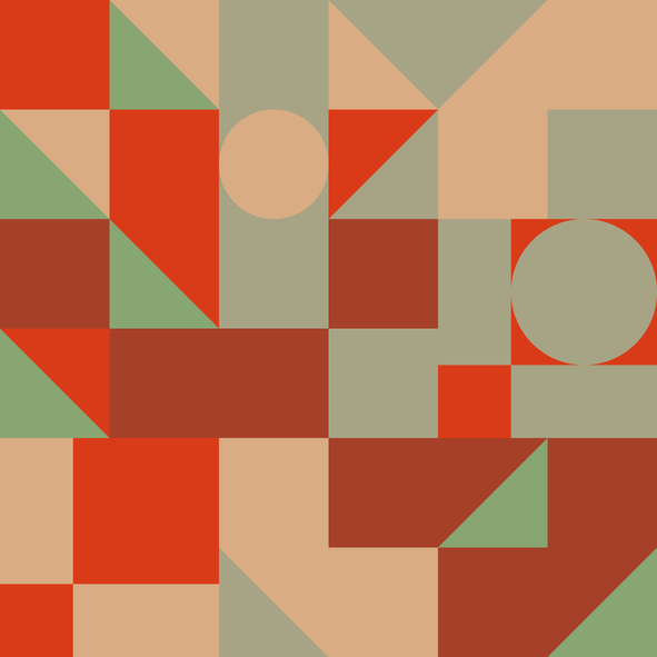 Bauhaus Abstract Vector Composition Design