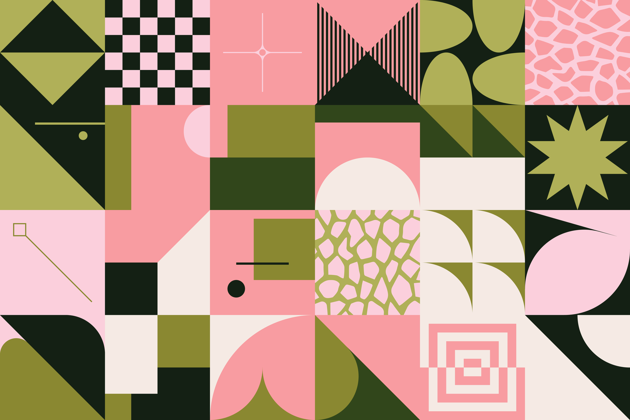 Neo Modernism Artwork Pattern Design