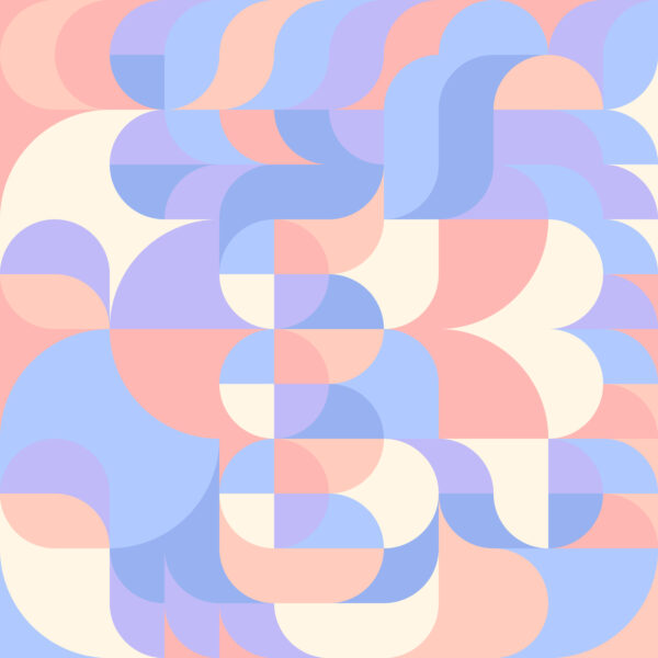 Vector pattern of geometric elements in a modern style for background design, print, social networks, packaging, textile, web.