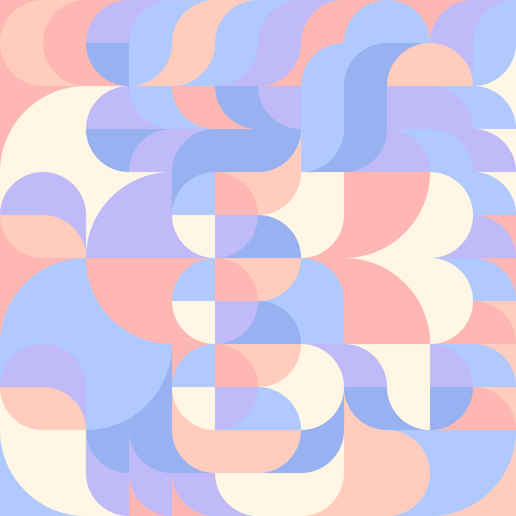 Vector pattern of geometric elements in a modern style for background design, print, social networks, packaging, textile, web.
