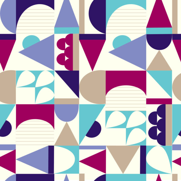 Abstract seamless pattern. African textile background with geometric pattern and white plants. Endless ornament. pattern and white plants.