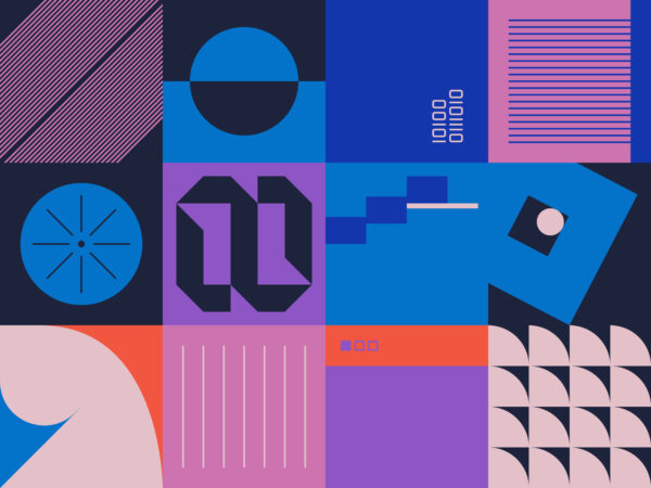 Brutalism Design Abstract Vector Pattern