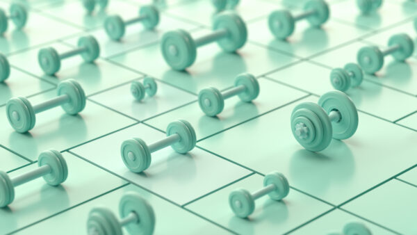 Dumbbell Weights, Fitness, Healthy Lifestyle Concept