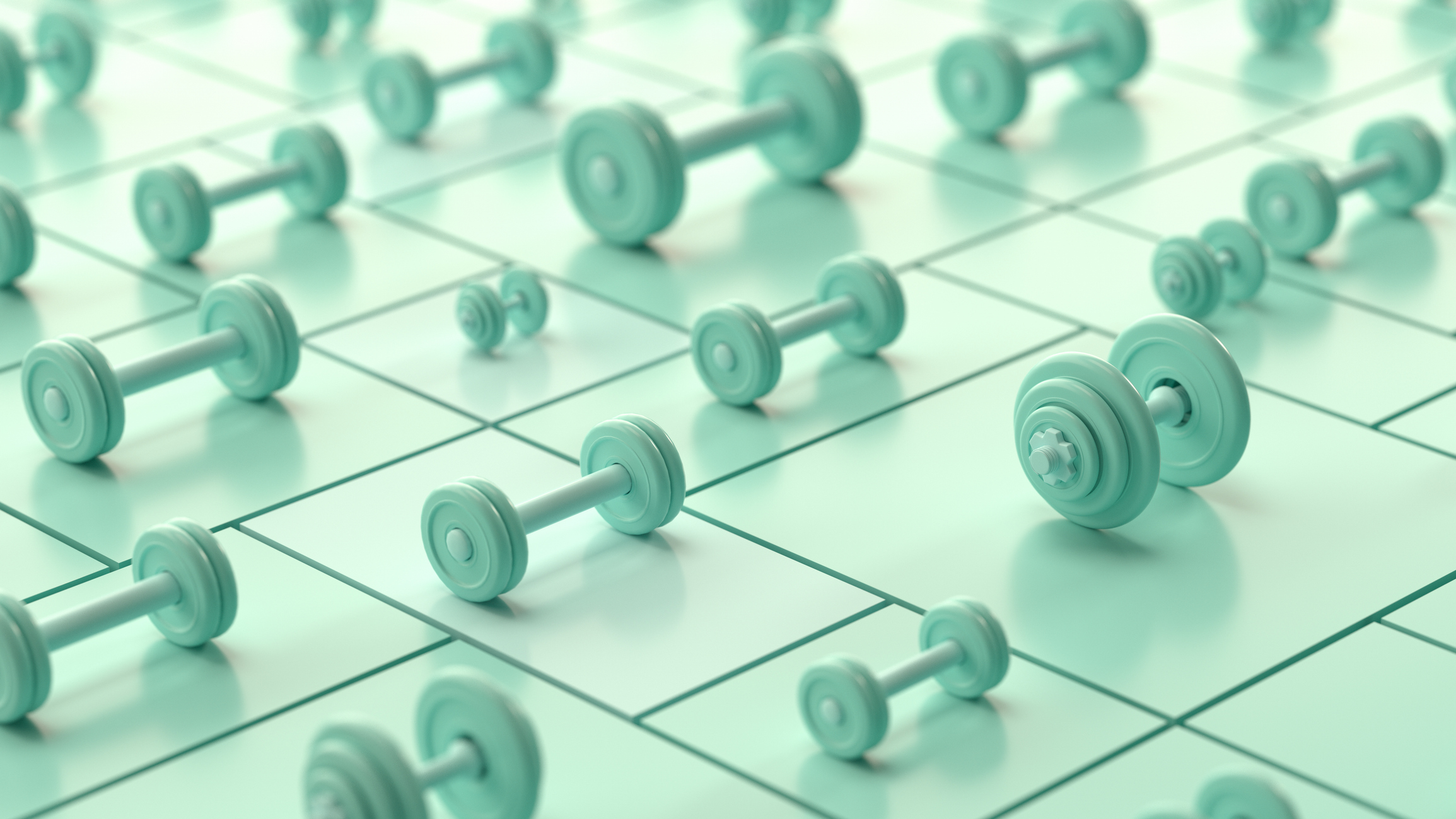 Dumbbell Weights, Fitness, Healthy Lifestyle Concept