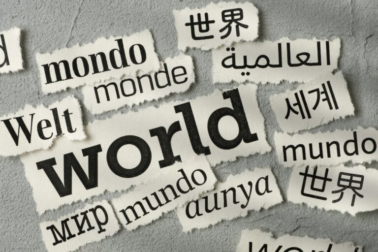 "World" in different languages